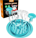 Chicken Shredder Tool Twist, 11" Heavy Duty Large Chicken Shredder, Meat Grinders Gadgets Machine, BPA Free, Strong Anti-Slip, Dishwasher Safe, Suitable for Pork Beef Chicken, Light Green