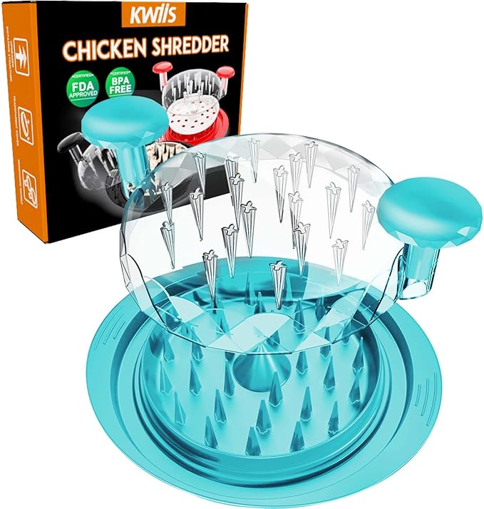 Chicken Shredder Tool Twist, 11" Heavy Duty Large Chicken Shredder, Meat Grinders Gadgets Machine, BPA Free, Strong Anti-Slip, Dishwasher Safe, Suitable for Pork Beef Chicken, Light Green
