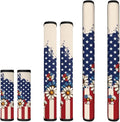 American Flag Daisy Flowers Refridge Door Handle Covers Set of 6, July 4th Independence Day Refrigerator Door Handle Covers Kitchen Fridge Microwave Dishwasher Door Handle Protector