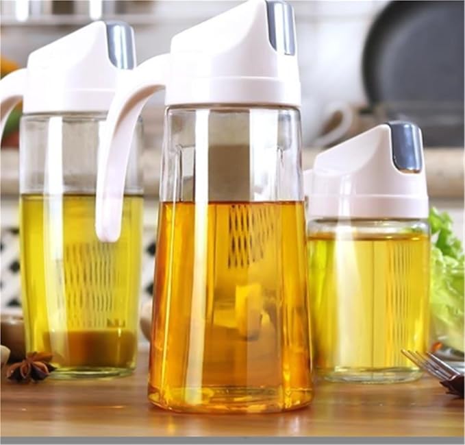 Olive Oil Dispenser Home Glass Olive Oil Dispenser Bottle for Air Fryer Salad Grill Oil Sprayer Accessories for Kitchen(300ml)