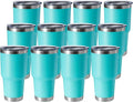 HASLE OUTFITTERS 30oz Stainless Steel Tumbler, Double Wall Vacuum Insulated Travel Mug Tumbler, Durable Insulated Coffee Mug, Gift Box Set (Green, 12)