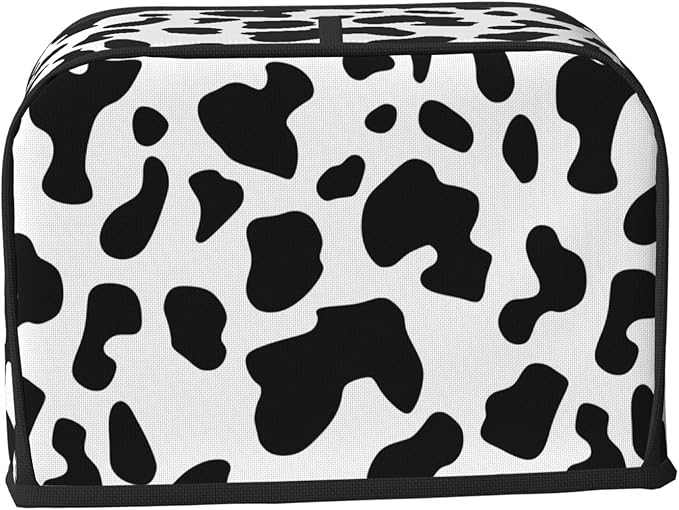 Toaster Cover 2 Slice Cow Print Kitchen Small Appliance Covers with Pockets Dust and Fingerprint Protection