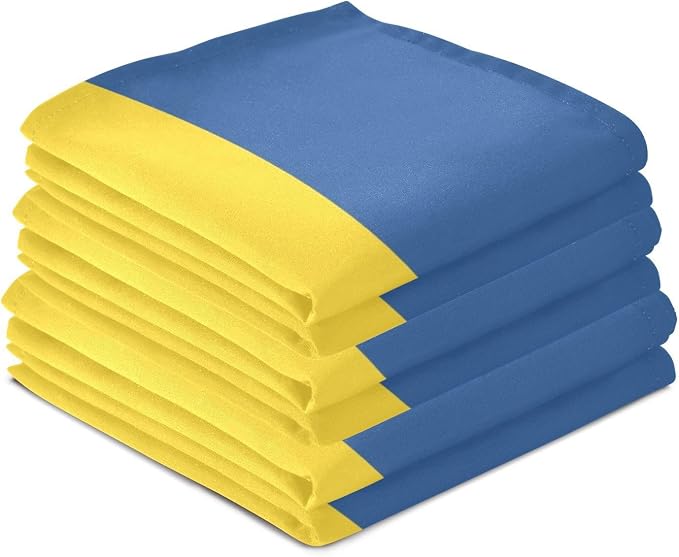 Swedish Flag Kitchen Towels Set with Hanging Loop, Kitchen Hand Towels, Tea Towels, Premium Dish Towels for Kitchen, Quick Drying Kitchen Towel Set 18”x 28”