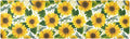 2 in 1 Table Runner Trivet for Hot Pots and Pans Heat Resistant Non Slip Waterproof 39 x 12 Inch Decorative Table Protector for Kitchen Countertop Cute Yellow Sunflowers and Dragonflies