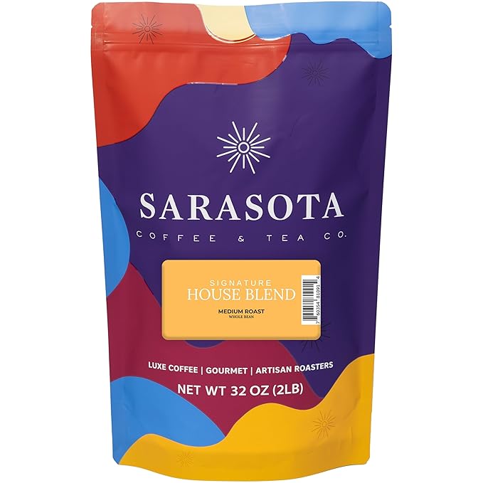 2 lb Whole Bean Coffee Breakfast Blend | Medium Roast Bulk Whole Bean Coffee Beans | Smooth Low Acid Morning | Specialty Grade | 32 oz