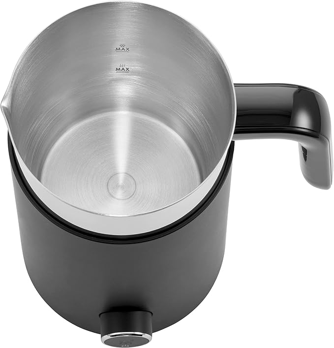 ZWILLING Enfinigy Cool Touch Milk Frother, Hot n Cold Foam Milk Frother, Cream y for Milk, Plant-based Milk - Black
