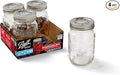 Ball Americana Regular Mouth Glass Mason Jars with Lids and Bands, Used for Canning, Pickling, Juice, Jam, Jelly, Pint Size 16 Ounce, 4 Count (Pack of 1)