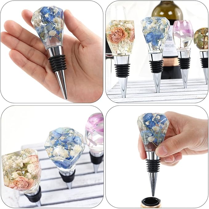Cabilock Silicone Wine Stopper Molds Set Wear-resistant Easy-demolding DIY Bottle Stoppers for Home Bar Accessories