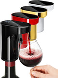Mothers Day Gift Essential,5-in-1 Electric Wine Decanter & Smart Liquor Dispenser,Automatic Aerator&Pourer with 1-999ml Precision Dosing | Gift for Mom,Women,Dad,Wine&Whiskey Lovers,Birthday (Black)