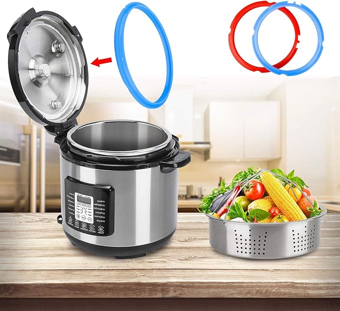 3 Qt Accessories Set for Pot, Compatible with Pot Accessories 3 Quart Only, Mini Accessory Including Sealing Ring Steamer Basket Springform Pan Egg Rack Trivet