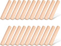 Patelai 20 Pieces Small Wooden Rolling Pin, Dumpling Dough Roller Wooden Mini Rolling Pins Kitchen Utensil Tool for Fondant, Pasta, Bread, Pastry, Cookies, Pizza, Pie, Cylinder Style, 6.3 Inch