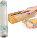 Compostable Plastic Wrap for Food with Dispenser & Cutter – 400 Sq Ft Roll, ASTM D6400 Certified