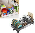 Expandable Under Sink Organizers + Dish Drying Rack