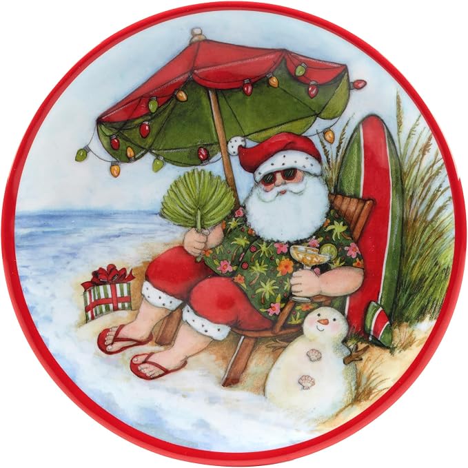 Certified International Santa's Wish Melamine 12 Piece Dinnerware Set, Service for 4