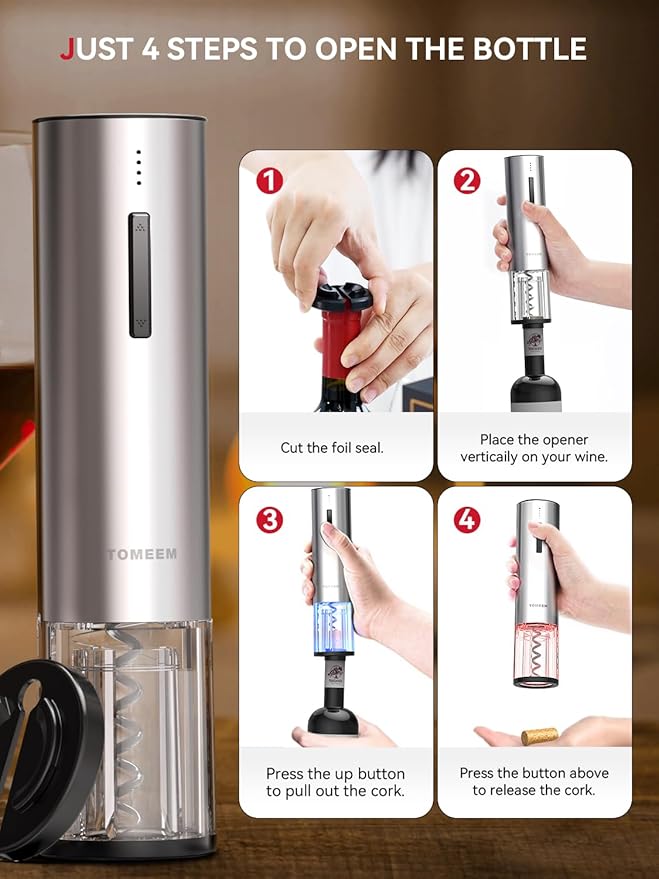 Electric Salt and Pepper Grinder Set & Rechargeable