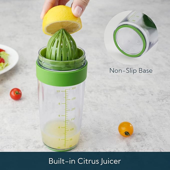 KITCHENDAO Precision Pour Glass Oil Dispenser and 2 in 1 Salad Dressing Shaker