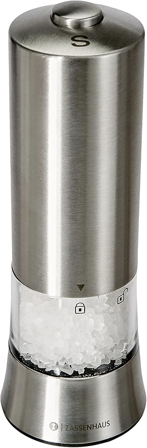 Zassenhaus "Gera" Electric Salt Mill, 7-Inch