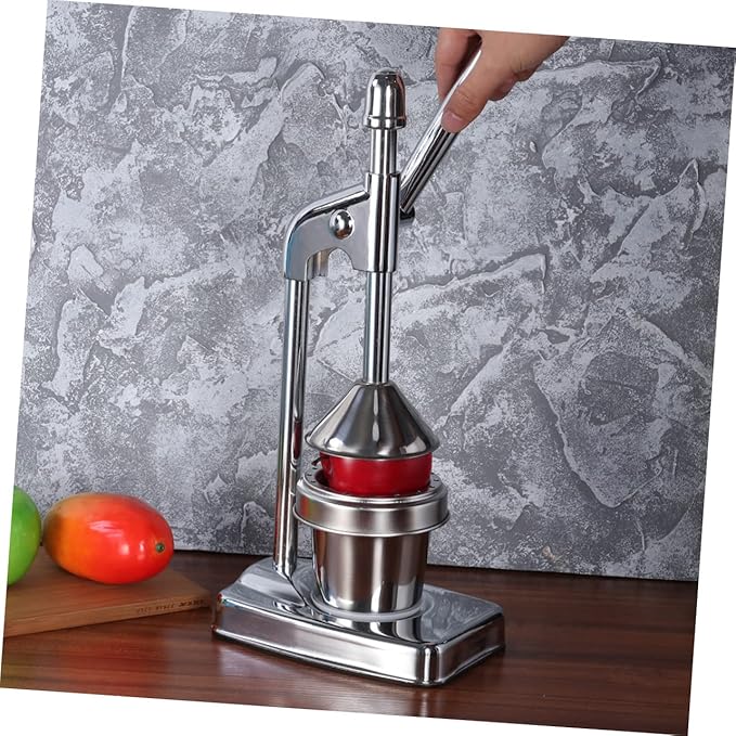 COLLBATH Stainless Steel Manual Citrus Juicer Extractor Hand Press Fruit Machine for Effortless Juice Extraction Easy to Clean for Oranges Lemons and More
