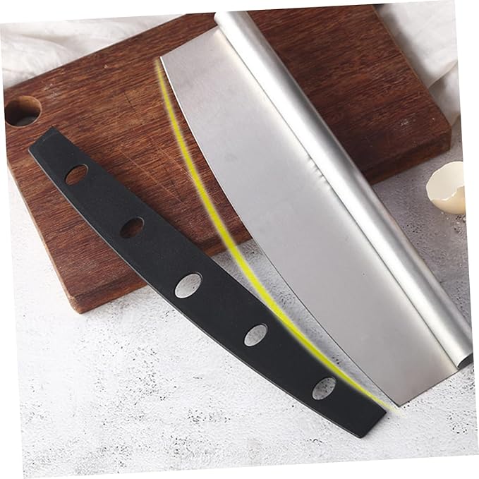 STOBAZA 10pcs Kitchen Knife Sleeves Knife Blade Protectors for Pizza Cutters Fit Half Round Edge Guard for Safe Cutting Dishwasher Safe