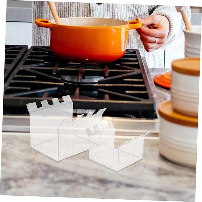 2pcs Food Prep Bag Storage Stand Efficient Space-saving Freezer Bag Holder Serrated Rack for Zipper