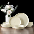 AmorArc Ceramic Dinnerware Sets,Handmade Reactive Glaze Stoneware Plates and Bowls Sets,Highly Scratch Resistant | Dishwasher & Microwave Safe Dishes Set,Service for 8 (24pc)