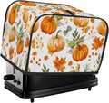 Pumpkin Thanksgiving Watercolor 2 Slice Toaster Cover Dust And Fingerprint Bread Maker Cover Bakeware Protector Washable Appliance Covers Kitchen Accessories For Home Kitchen Women Gift