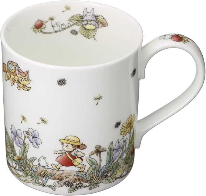 Noritake T97265/4660-3 Noritake My Neighbor Totoro 400cc Snake Strawberry Hen Microwave Safe 1 Piece Bone China Mug