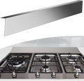 Blulu 304 Stainless Steel Universal Gap Filler - 36'' x 2.5'' x 1'' Stainless Steel Stove Gap Covers for Microwave/Oven/Range/Cooktop Kitchen Decor