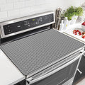 LOPNUR Thick Electric Stove Cover for Stove Top, 29.9"x20.9" Silicone Stove Mat for Glass Top Stove Cover, Heat Resistant Induction Cooktop Protector, Non-Slip Kitchen Glass Cooktop Protector, Grey