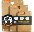 Composite Wood Cutting Board Set of 3 – Dishwasher Safe, Non-Toxic & Plastic-Free Cutting Boards for Kitchen – Large, Medium & Small Non-Slip Wood Charcuterie & Chopping Boards (Tan)