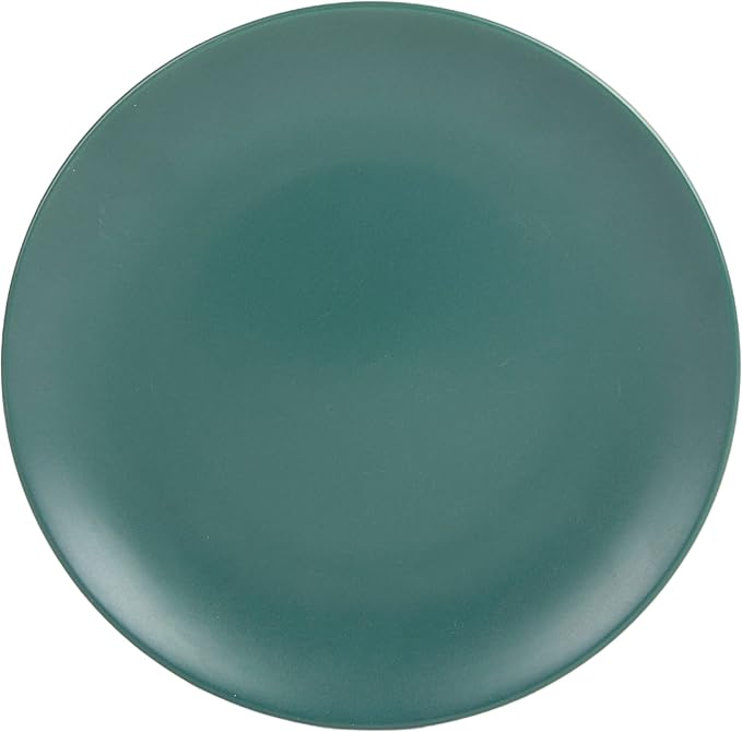 10 Strawberry Street Wazee Matte Coupe Dinnerware Set, 16 pc, Emerald Green