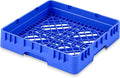 Aurelema Commercial Dishwasher Tray Rack, Commercial Dish Drying Rack, Polypropylene Full Size Flatware Tray for Hotel Canteen Kitchen Restaurant Tableware Plate and Bowl(Basic Edition,Blue,1 Pack)