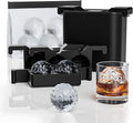 Bangp Premium Clear Ice Ball Maker with Storage Bag,4 Distinctive 2.4" Crystal Clear Ice Balls for Whiskey,Cocktails & Bourbon,Gifts for Men