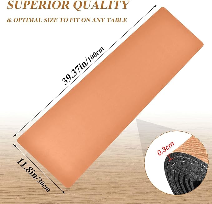 Orange Trivet Table Runner for Hot Pots Pans Heat Resistance Pot Holders Anti-Slip Hot Pad Mats 11.8 * 39.4 Inches
