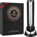 BLUBYEES Electric Wine Bottle Opener with Charging Base & Built-in Foil Cutter – Rechargeable Intelligent Touch-Activated Automatic Corkscrew – Luxury Christmas Wine Gifts for Women, Men, Seniors