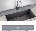 deaunbr 33inch Kitchen Sink Splash Guard Mat,Silicone Material Protects Faucet Handle from Dripping Water,Faucet Mat Splash Catcher,Multipurpose for Kitchen Sink, Sink Sponge Holder