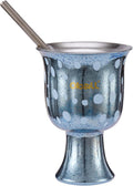 OBALL 10 oz Pure Titanium Mini Coffee Mug with Lid and Straw, Blue | Pure Taste, Lightweight, no metallic taste