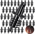 Maxcheck 200 Pcs Pour Spouts for Liquor Bottles, Plastic Pour Spout Bottle Pourers Free Flow Pourers for Alcohol Bars Coffee Shops Pubs Clubs Restaurants Shop Diner (Black)