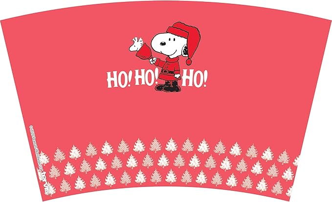 Tervis Peanuts - Ho Ho Ho Christmas Made in USA Double Walled Insulated Tumbler Travel Cup Keeps Drinks Cold & Hot, 16oz, Classic