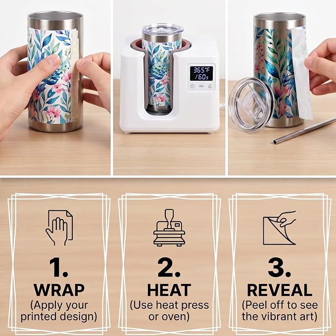 AGH 12OZ Sublimation Silver Tumbler with Lids and Straws 4Pack Stainless Steel Straight Skinny Tumblers for Kids Double Wall Insulated Cup for Water Juice and Travel.Great DIY Gift for Kids