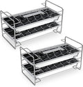 4 Pack Stainless Steel Ice Cube Tray Easy Release Handle Stand Durable Metal Ice Cube Trays for Bars Kitchens Dishwasher Whiskey 72 Large Slots for Easy Removal and Cleaning