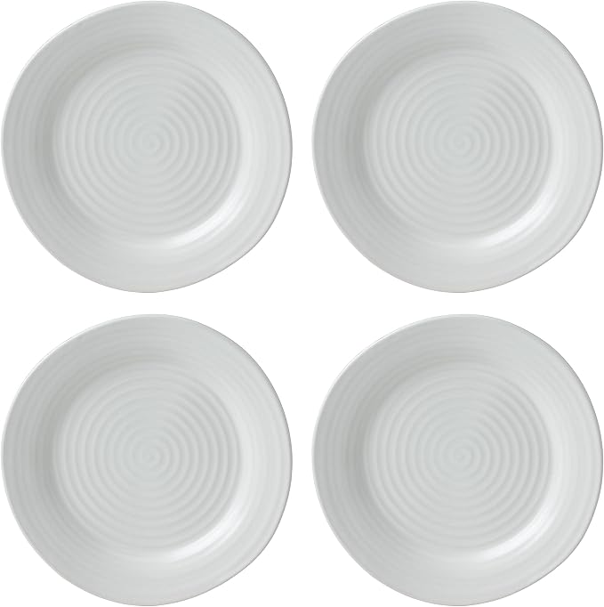 Oneida White Ridge Piece Dinnerware Set, 12 Count, First Apartment, Back To College