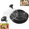 Chicken Shredder Tool Twist Large Capacity – Heavy Duty Meat Shredder for Chicken Breast, Pulled Pork & Beef – Visible Lid, Anti-Slip Base, BPA Free, Dishwasher Safe – Fast Meal Prep Tool (Black)