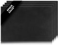 4 Pcs Bar Mats for Countertop 18 x 12 Inch Rubber Silicone Bar Drying Coffee Non Slip Mat for Bartending Home Cocktail Bars Restaurants (Black)
