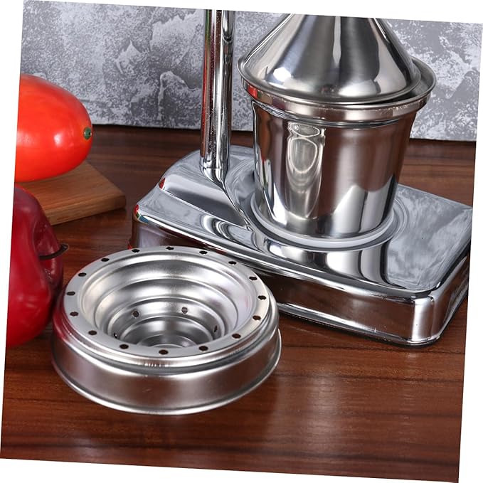 SOLUSTRE Manual Citrus Juicer Extractor Fruit Machine Stainless Steel Lever Press