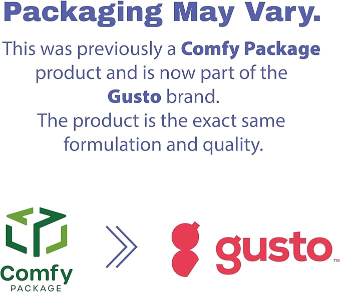 GUSTO [12 oz - Case of 150 1-Compartment Meal Prep Containers with Lids – Reusable, Microwaveable, Dishwasher & Freezer Safe, BPA-Free Food Storage Boxes for Portion Control (Formerly Comfy Package)