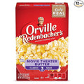Orville Redenbacher’s Microwave Popcorn, Movie Theater Butter Flavor, 3g Fiber Per Serving, 3.29 oz., 3-Count (12 Boxes)