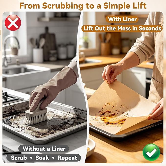Air Fryer Liners Designed for Gourmia Air Fryer Toaster Oven Combo, 100Pcs Unbleached Parchment Paper Dispoable & 4 Pcs AirFryer Oven Liners Accessories for Gourmia Toaster Oven
