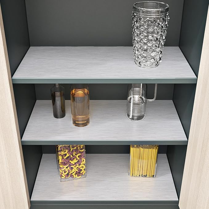WESTICK Textured Stainless Steel Peel and Stick Aluminum Adhesive Sheet Brushed Metalic Silver Wallpaper Peel and Stick Stainless Steel Contact Paper for Appliances Refrigerator Dishwasher 15.8"x394"