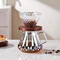 Bincoo Pour Over Coffee Maker&Dripper, Style Cone Filter + 600ml Glass Coffee Server, Manual Coffee Brewer Set, Reusable Coffee Filter Holder, Great Gift for Coffee Enthusiasts（Colorful）